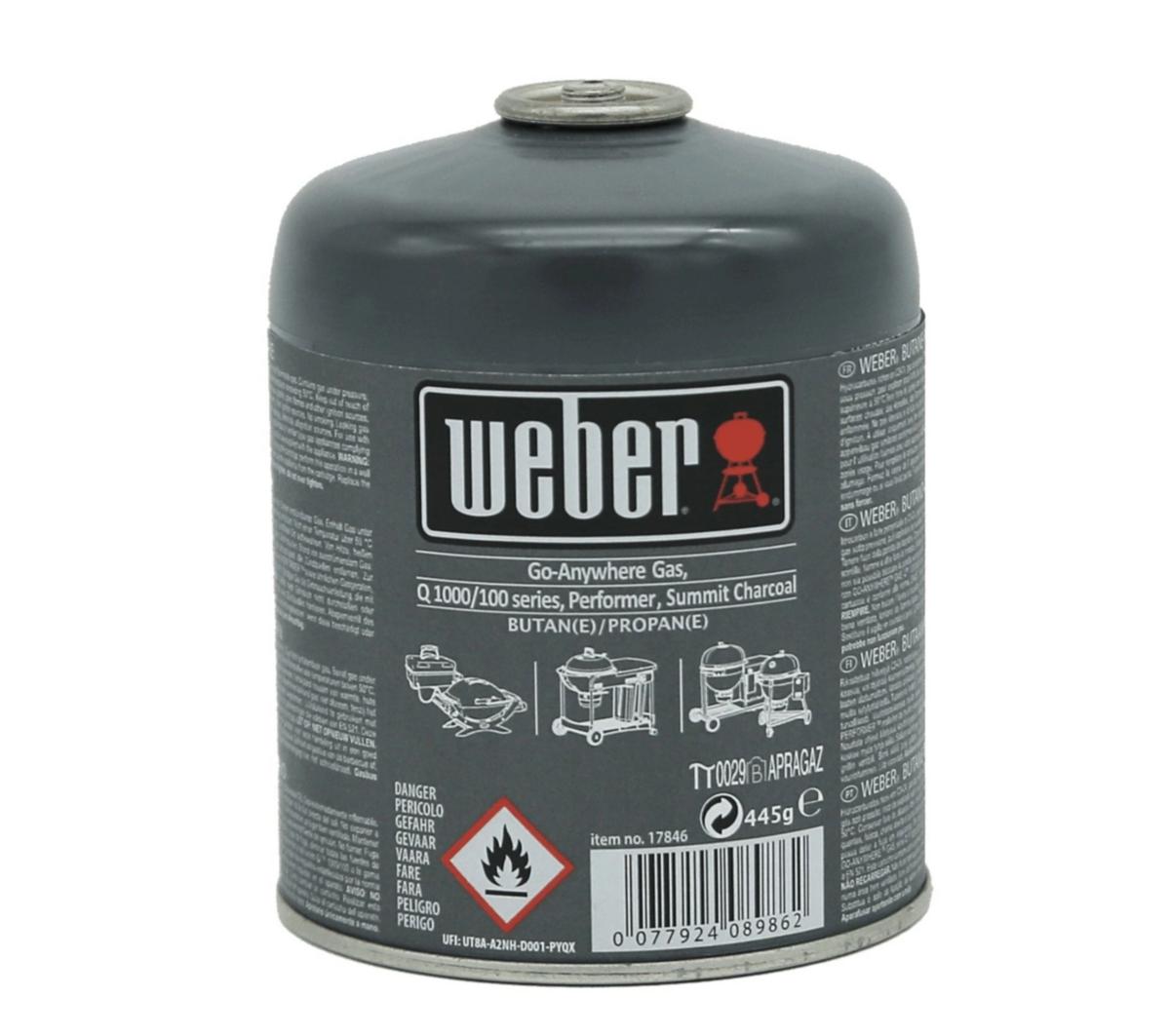 Engångs Gasolflaska Weber - ENGÅNGS GASOLFLASKA 445G 17846 17846