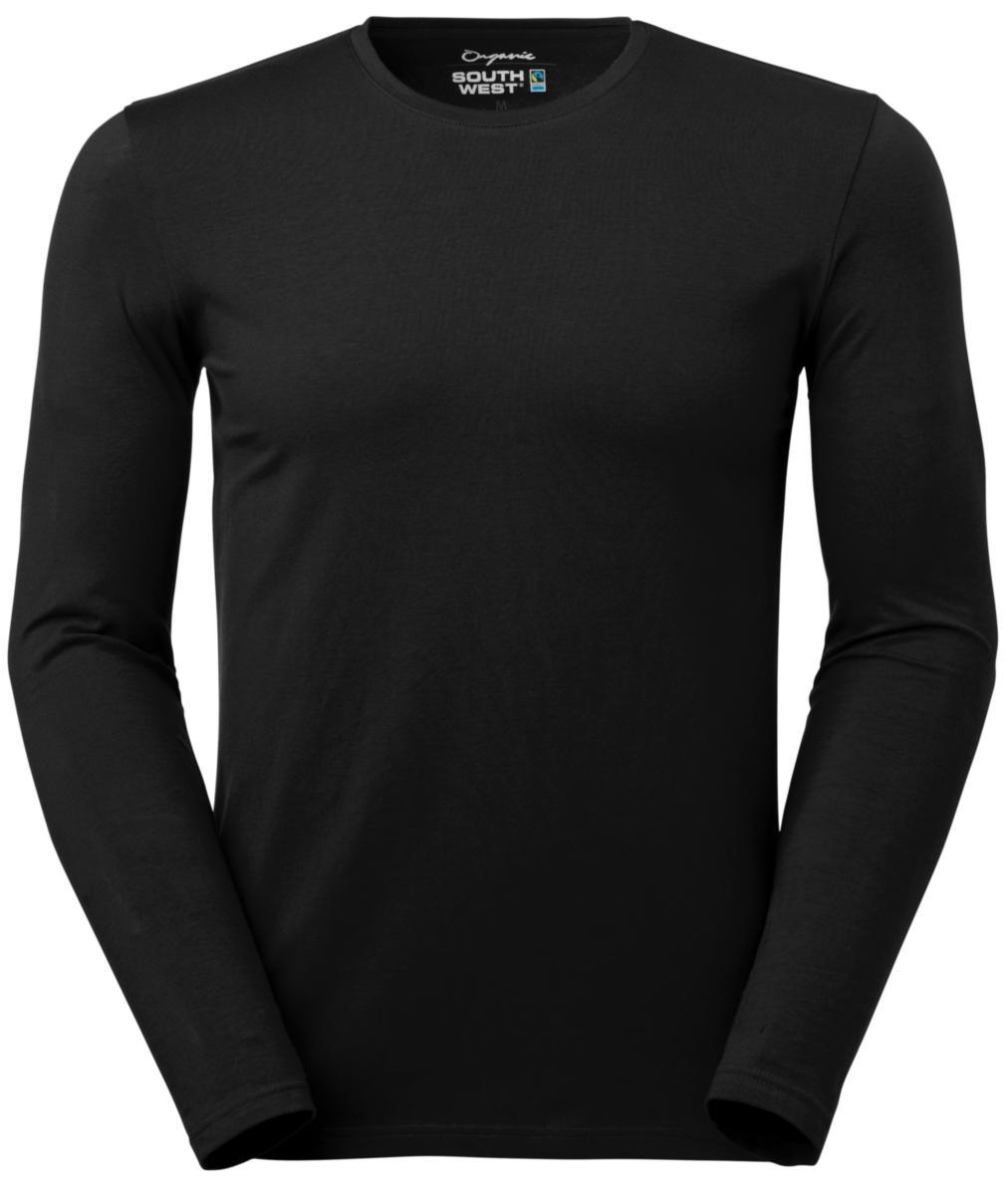 T-shirt South West Leo lång ärm - T-SHIRT LEO SVART L LÅNGÄRM SOUTH WEST 127-99-30
