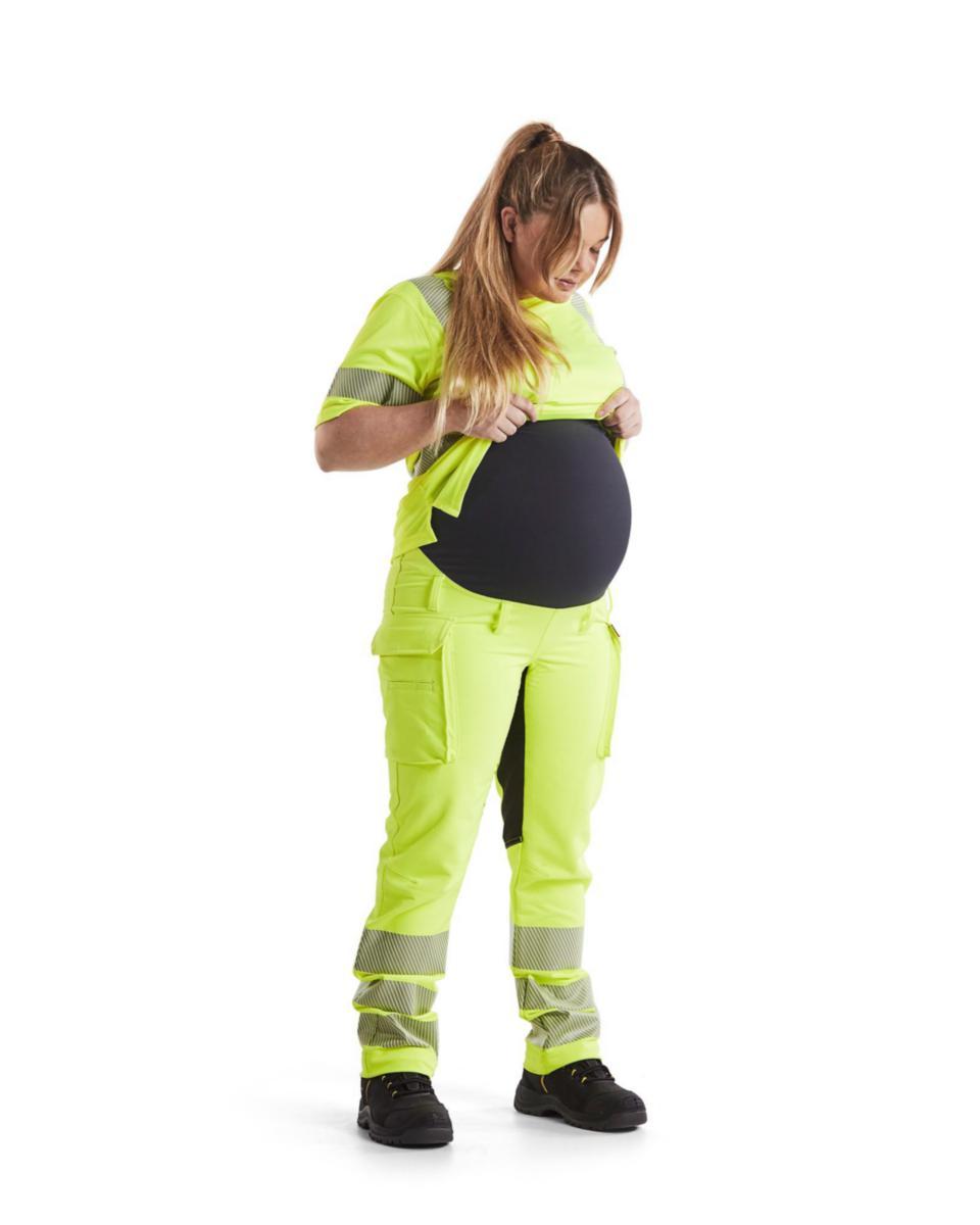 Midjebyxa Blåkläder 7100-1642 för gravida - GRAVIDBYXA 4-STRETCH VARSEL GU/SV XL BLÅKL 710016423399XL