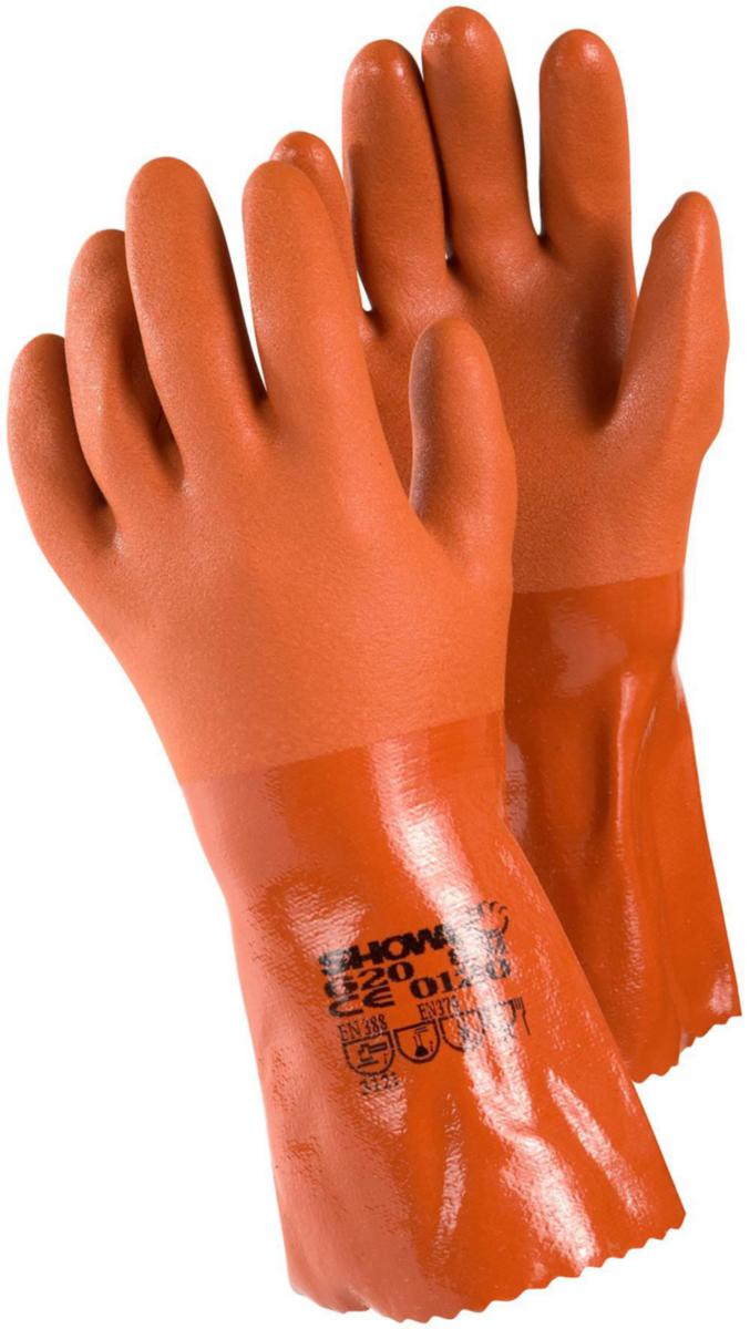 Kemskyddshandske Showa 620 - VINYLHANDSKE SHOWA 620 PVC 10 EJENDALS 620-10