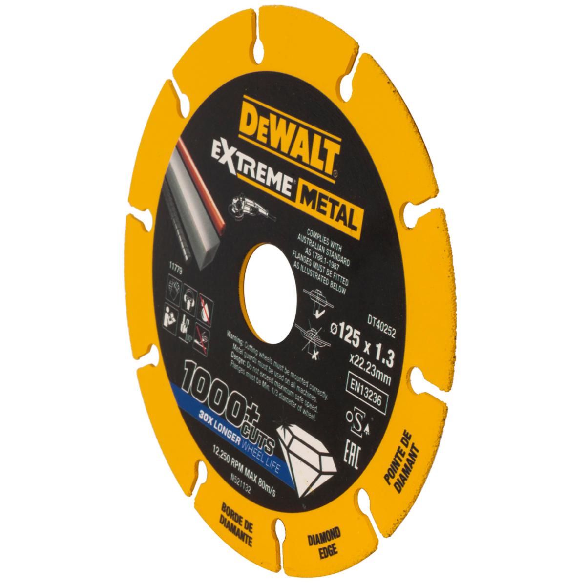 Diamantkapskiva Dewalt metall - DIAMANTKAPSKIVA METALL 125MM DEWALT DT40252-QZ