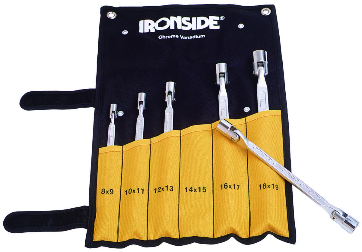 Lednyckelsats Ironside - LEDNYCKELST.FÖRV.VÄSKA 8-19MM 6ST IRONSIDE 117011