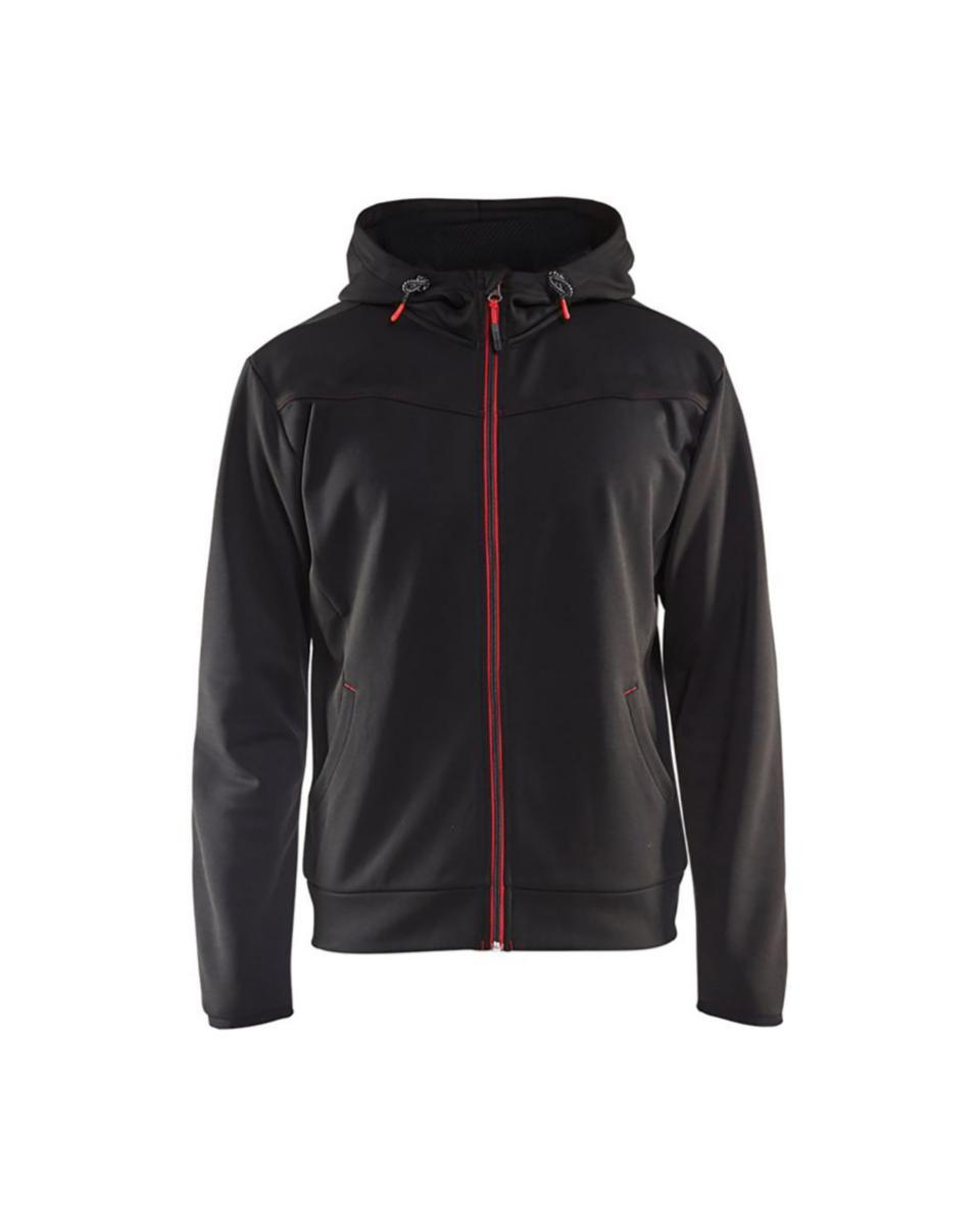 Luvjacka Blåkläder 3363-2526 - LUVTRÖJA ZIP SVART/RÖD L BLÅKLÄDER 336325269956L