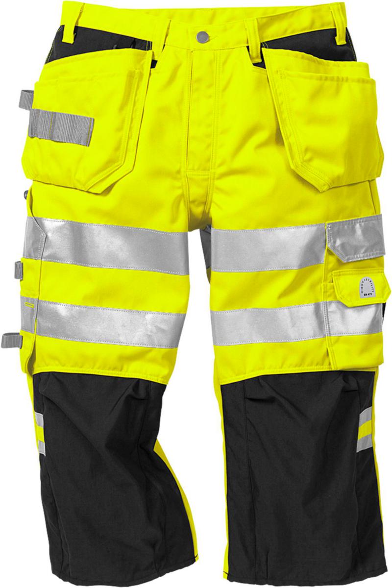Piratbyxa Fristads 2027 PLU - BYXA 3/4 2027 PLU GUL/SV C56 FRISTADS 100976-196 C56