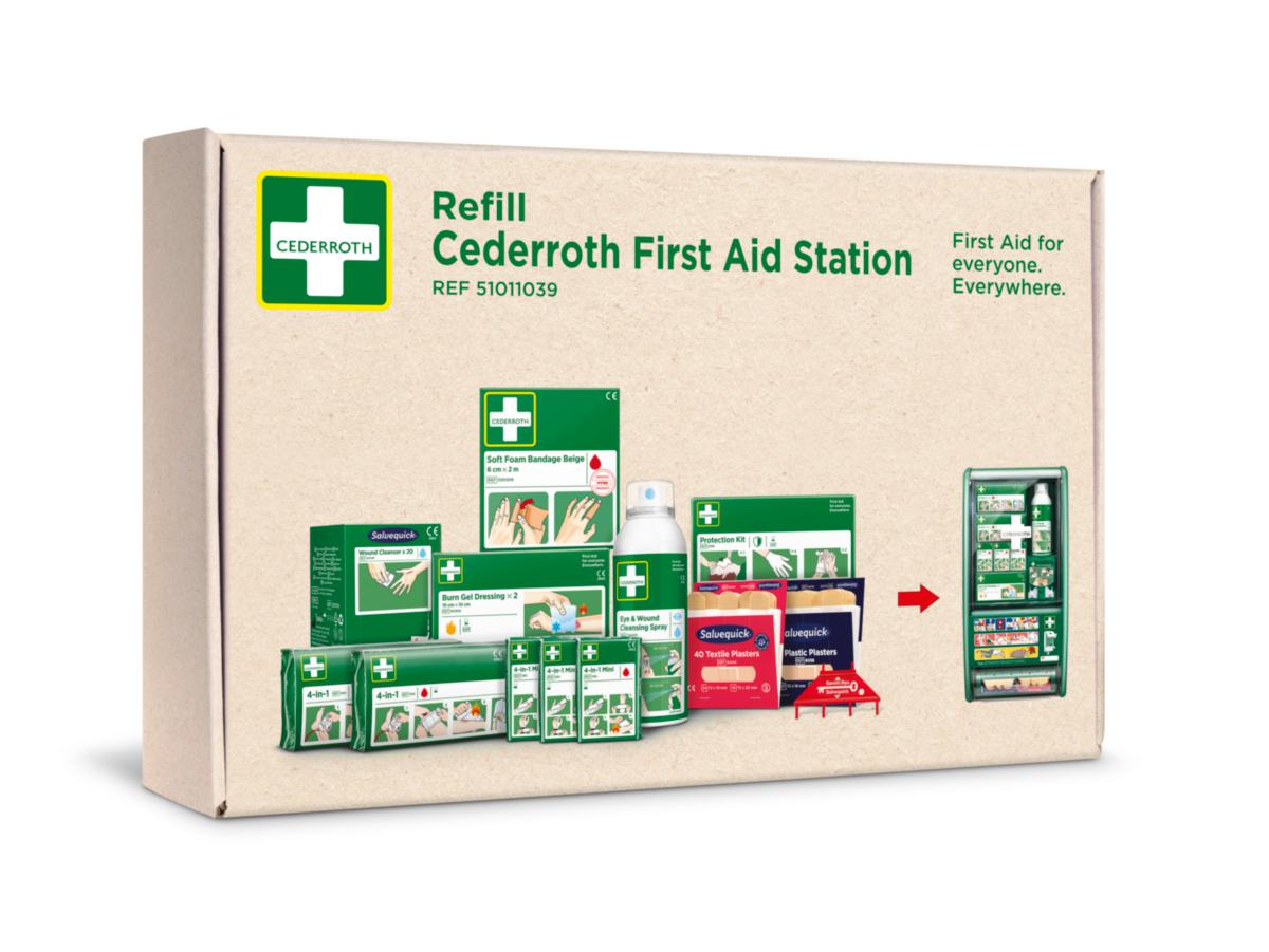 Refill Cederroth Första Hjälpen-Station 51011029 - REFILL TILL CEDERROTH 51011027 FÖRSTA HJÄLPEN STN. KOMPLETT