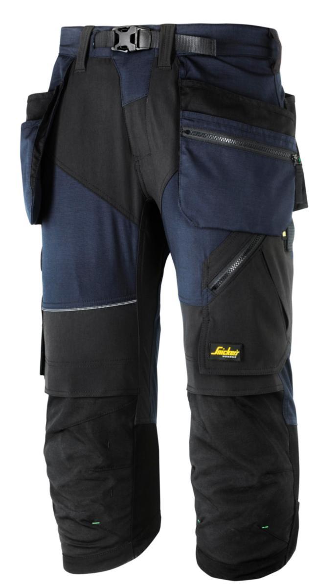 Piratbyxa Snickers 6905 FlexiWork - PIRATBYXA SNICKERS 6905 MARIN/ SVART FLEXI C62 69059504062