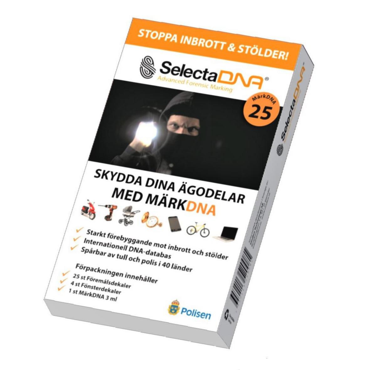 Stöldskyddsmärkning DNA - STÖLDSKYDDSMÄRKNING 25-PACK SELECTADNA DNASM19597