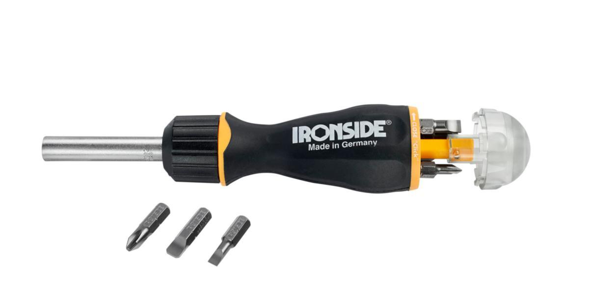Spärrskruvmejsel Ironside - SPÄRRSKRUVMEJSEL INKL 8-BITS IRONSIDE 120046