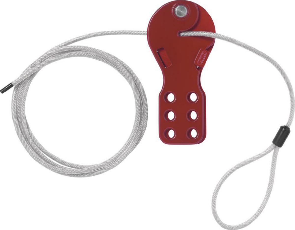 Saxlås standard med vajer - SAXLÅS ABUS INKL WIRE 1MTR STANDARD