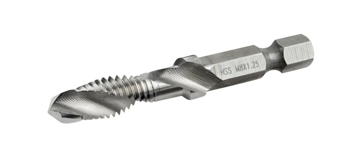 Borr/Gängtapp Ironside med bitsfäste 1/4" - BITS KOMBI BORR/GÄNG M4 HSSG