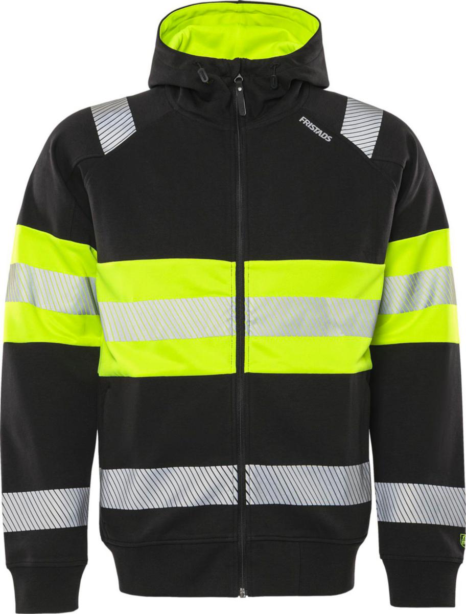 Huvjacka Fristads 7532 GKC Green - SWEATSHIRT 7532 GKC GUL/SV M FRISTADS 301032-196 M