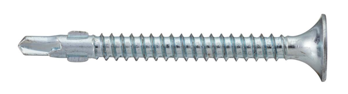 Rakbandad gipsskruv special för förstärkningsregel max 2 mm - BAND GIPSSKR.42 2-LAG STÅL.BSP SPEC.2MM.10X.LÅD VSB RBW5042