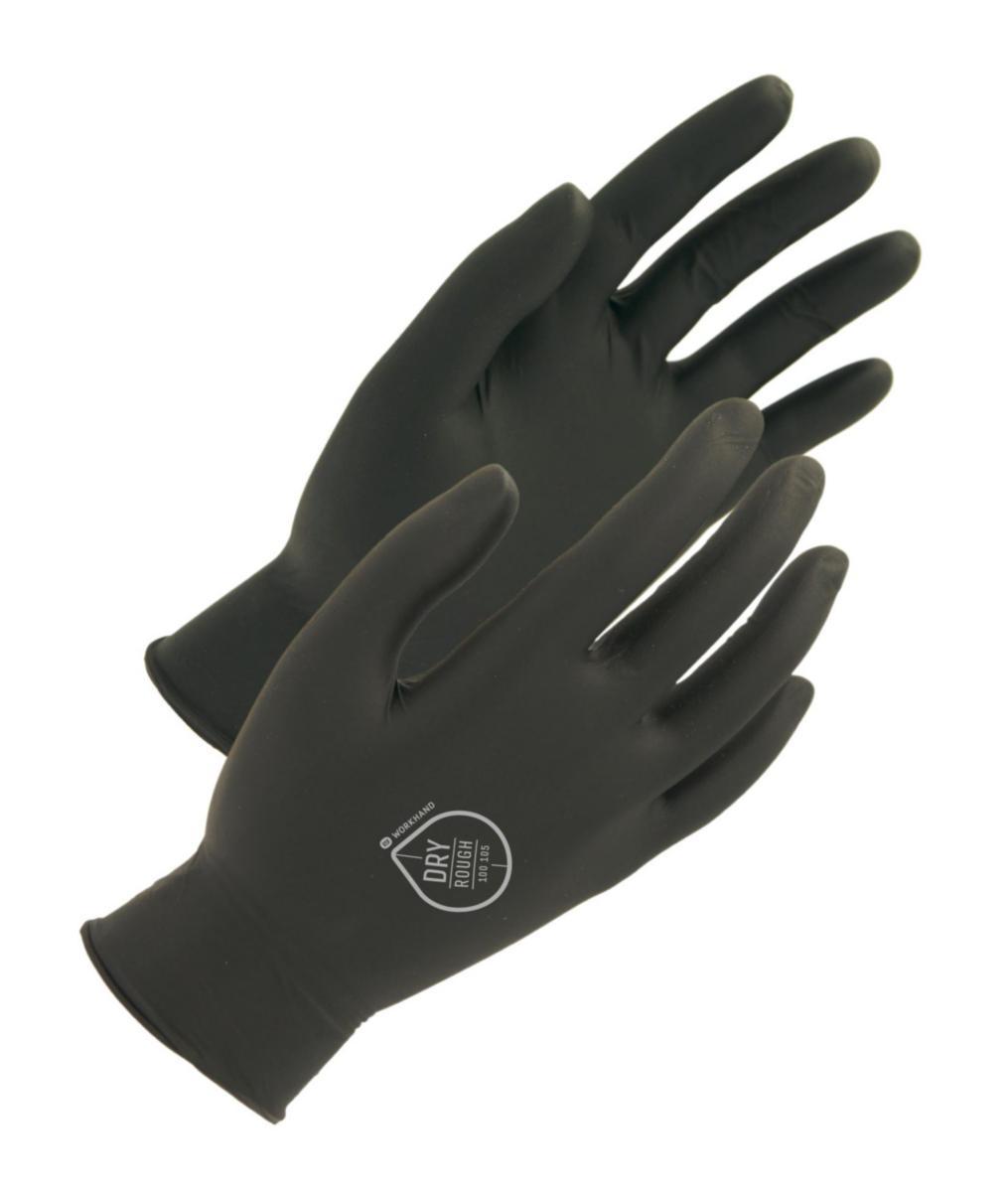 Engångshandske Ultraskin rough nitril - ENGÅNGSHANDSKE ULTRASKIN ROUGH PUDERFRI NITRIL SVART 10/XL