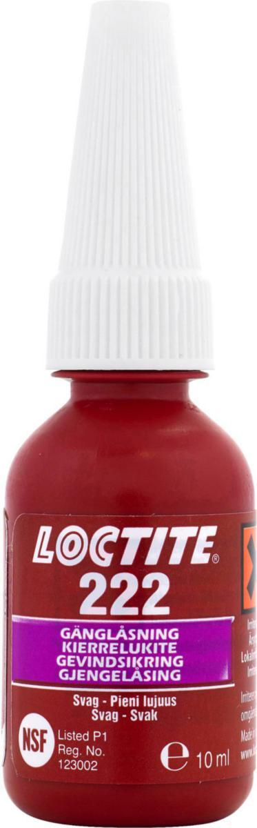 Gänglåsning Loctite® 222 - GÄNGLÅSNING LOCTITE 222 10ML
