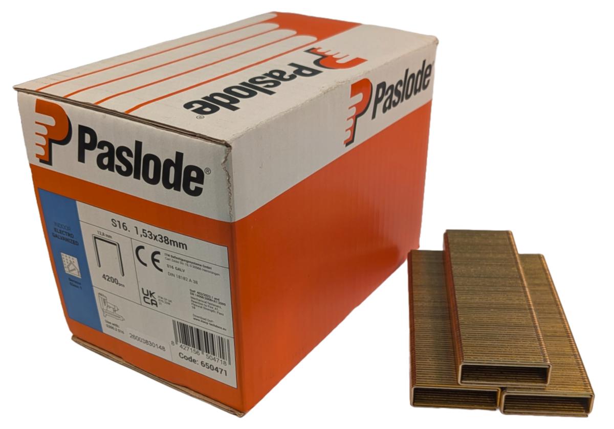 Klammer S16 Paslode - KLAMMER 38MM EFZ S16 4200/FRP PASLODE 650471
