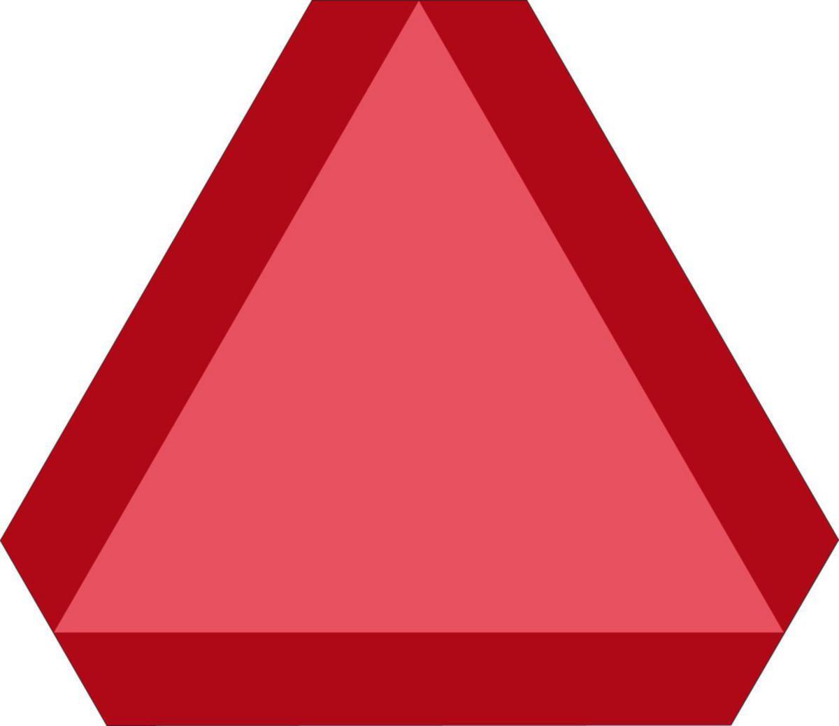 Trafikskyltar - SKYLT "LÅNGSAMTGÅENDE FORDON" 35-6570 360X410MM