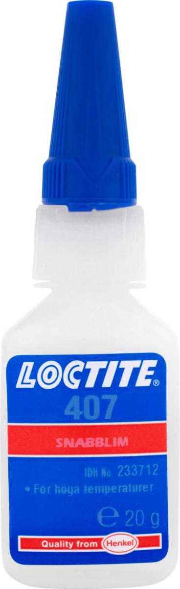 Snabblim Loctite 407 - SNABBLIM 407 20G HENKEL 233712