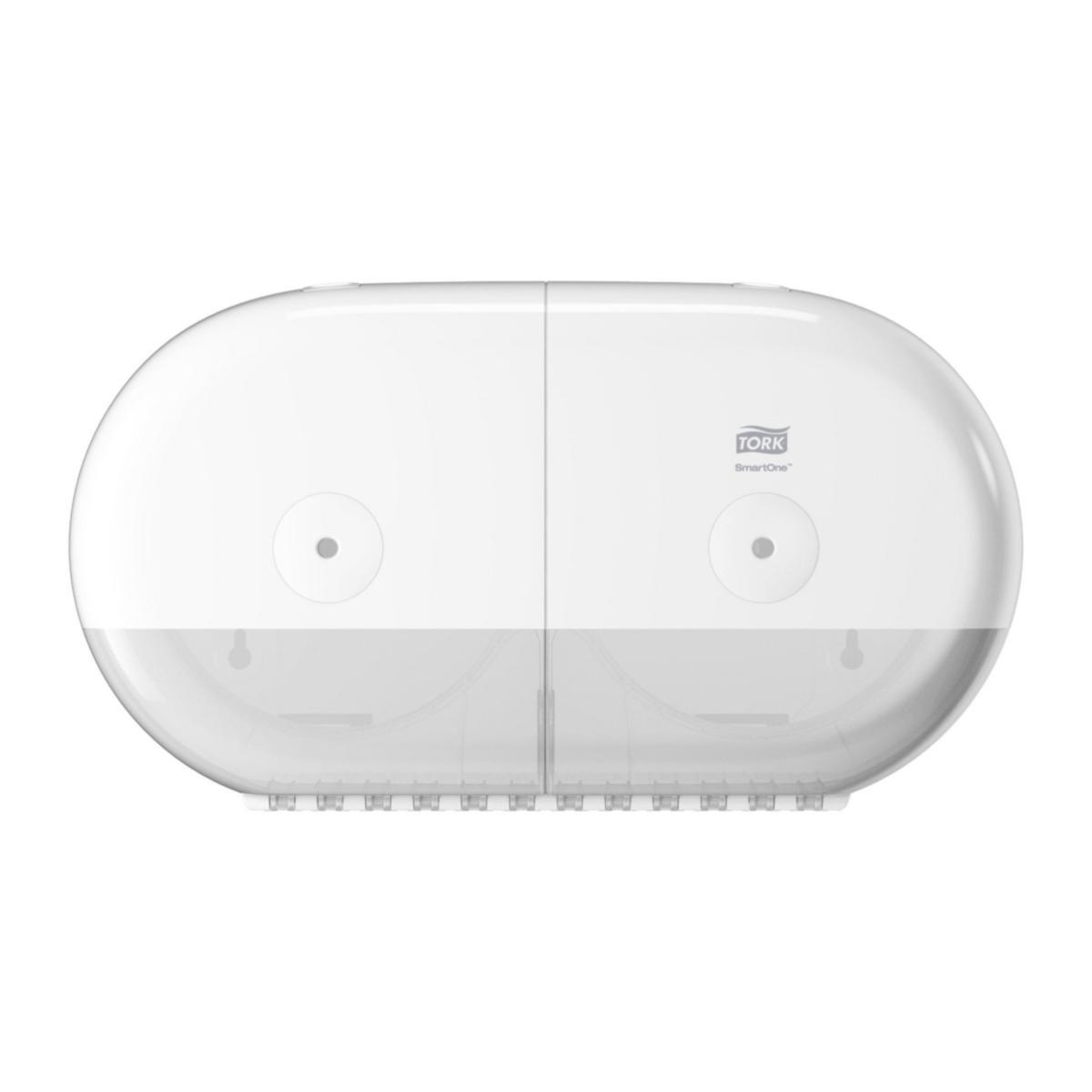 Toalettpappershållare Tork Twin Mini T9 - TORK DISPENSER SMARTONE MINI TWIN T9 VIT 682000
