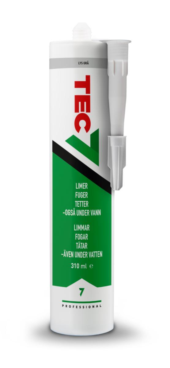 Monteringslim Tec7 - MONTERINGSLIM 310ML LJUSGRÅ T7 TEC 7 RELEKTA T535576