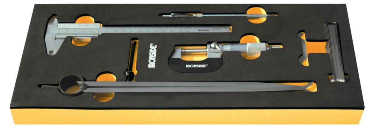 Mät- och märkverktyg Ironside modul, 5 delar - INBYGGNADSMODUL MÄT-SKJUTMÅTT 5-DEL IRONSIDE 100286