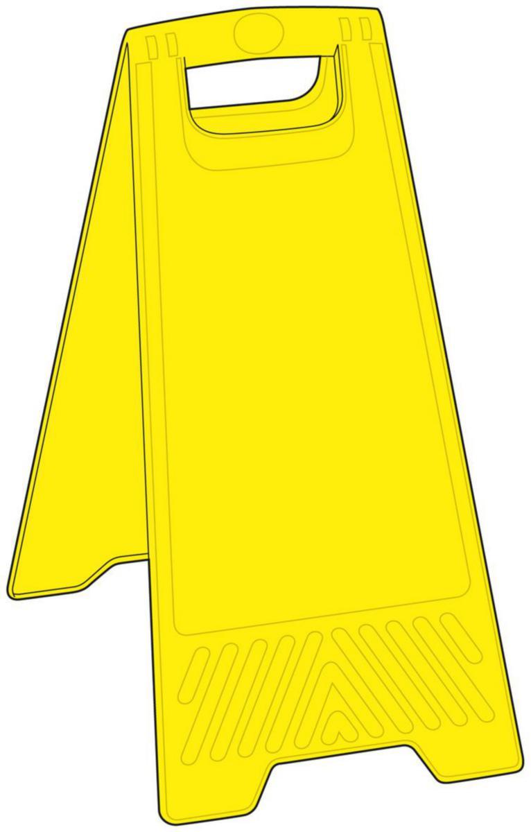 Skylt Systemtext Golvskylt utan text/symbol - SKYLT "HOPFÄLLBAR GOLVSKYLT" 39-7740 300X620MM
