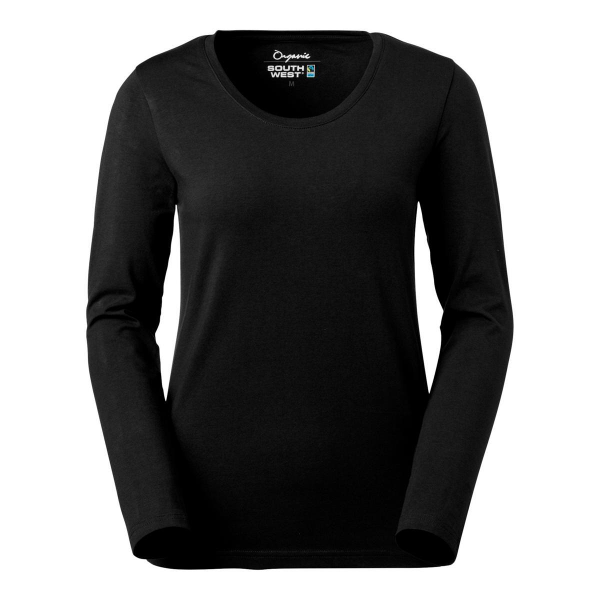 T-shirt South West Lily 129 dam - LILY LDS R-NECK LS BLACK M SANDRYDS 129-99-25