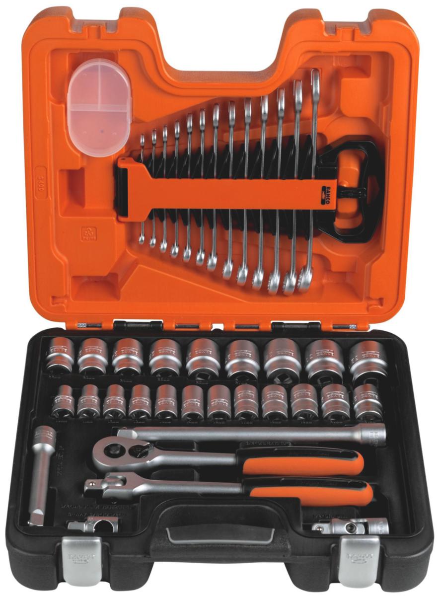 Hylsnyckelsats Bahco S400, 1/2" 40 delar - HYLSNYCKELSATS S400 BAHCO 0111053