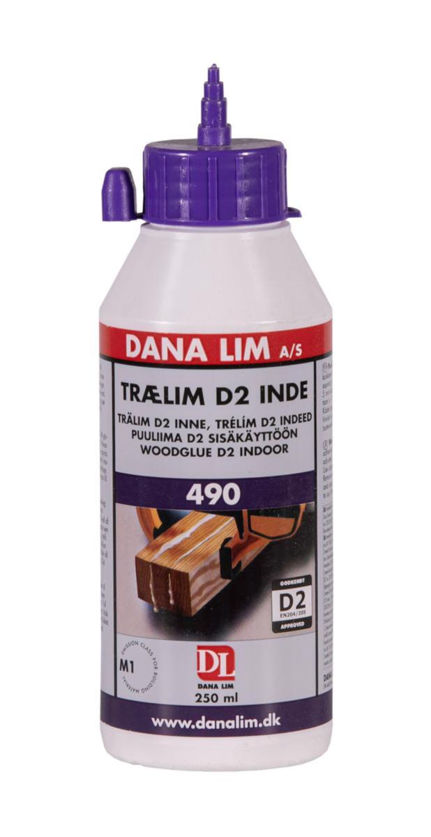 Trälim Dana D2 490 inne - TRÄLIM DANA D2 490 INNE VITLIM 250ML