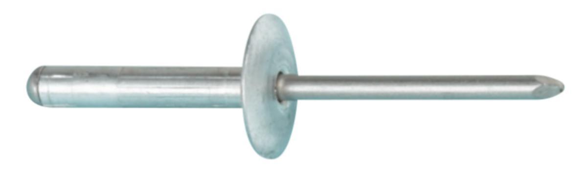 Multigripnit AVEX® "stort huvud", aluminium - BLINDNIT 4.8X24.8 ALU/ST 250/ STOR SKALLE EJOT 101221