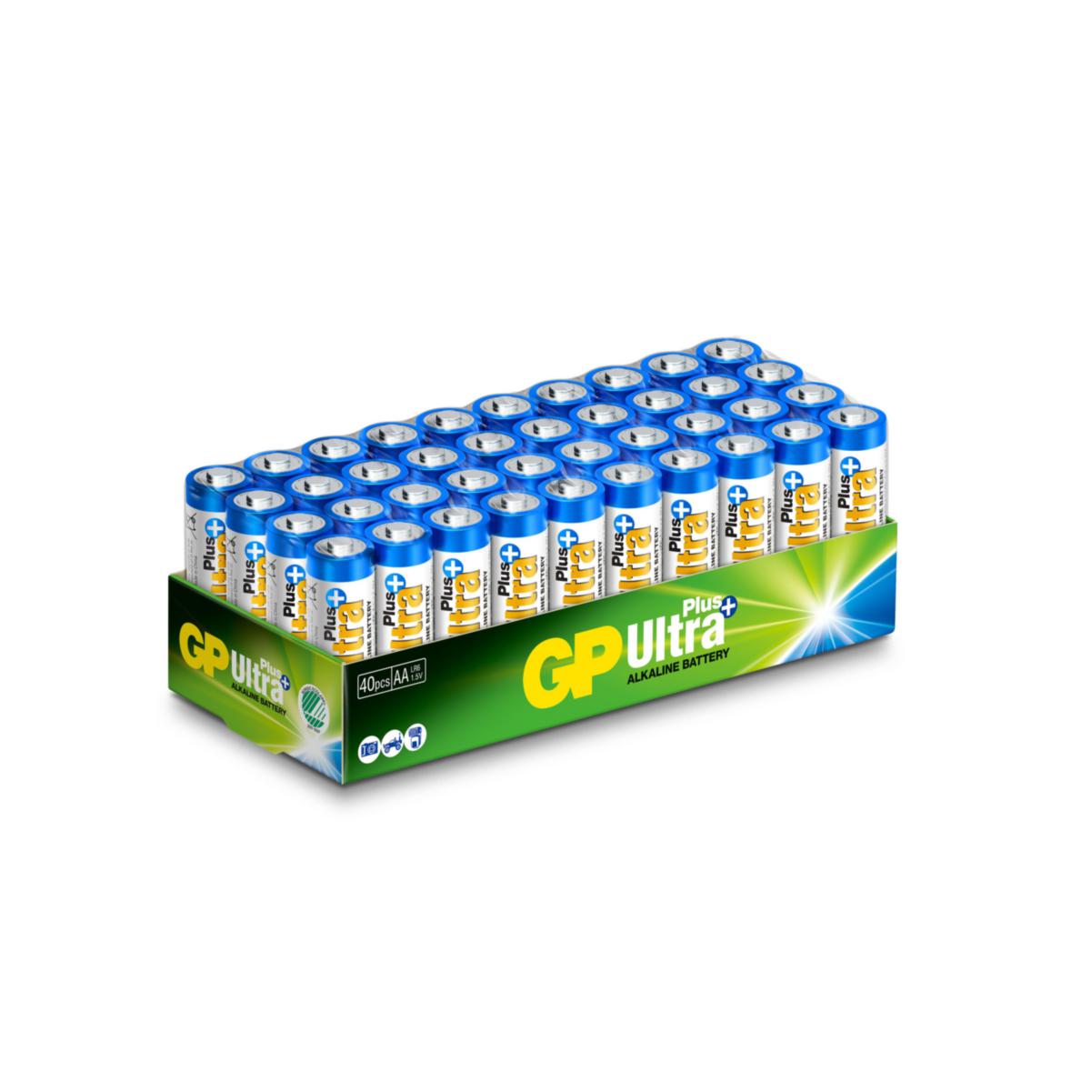 Batteri GP Alkaline 40-pack - BATTERI ALKALISK LR6 AA 40-P GP BATTERIES 151381