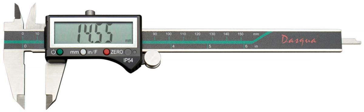 Skjutmått Dasqua Big Screen IP54 - SKJUTMÅTT DASQUA DIGITALT BIG SCREEN IP54 150MM