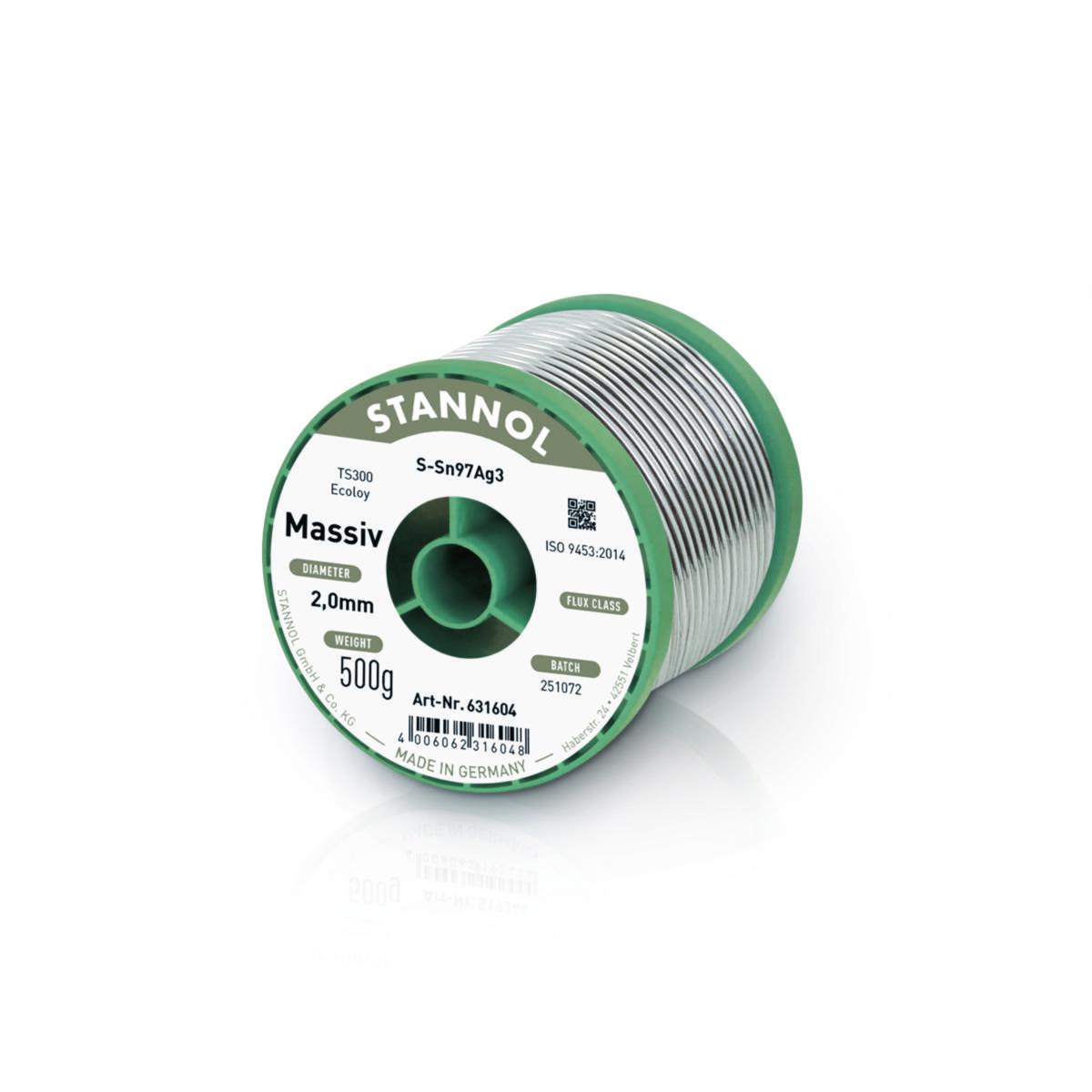 Silvermjuklod Stannol - SILVERMJUKLOD STANNOL 2.0MM SN 97% AG 3% 631604
