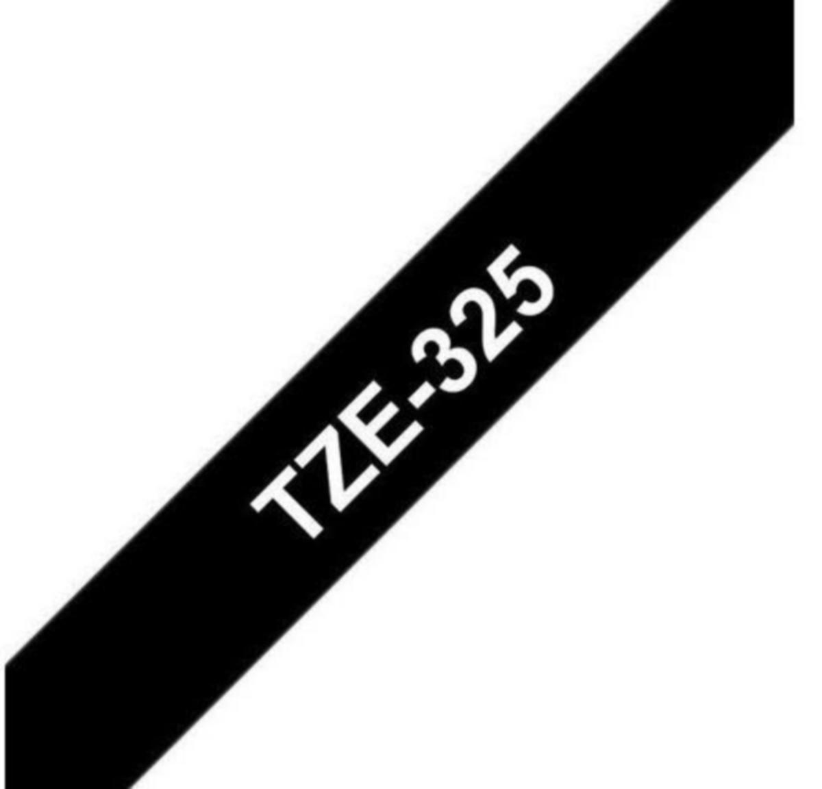 Märkband Brother - MÄRKBAND BROTHER TZ241 18MM VIT M SVART TEXT