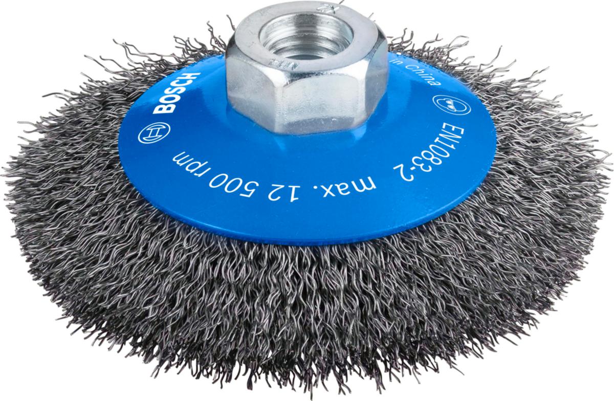 Axialborste Bosch M14 konisk - SKIVBORSTE 100MM KONISK BOSCH 2608622057