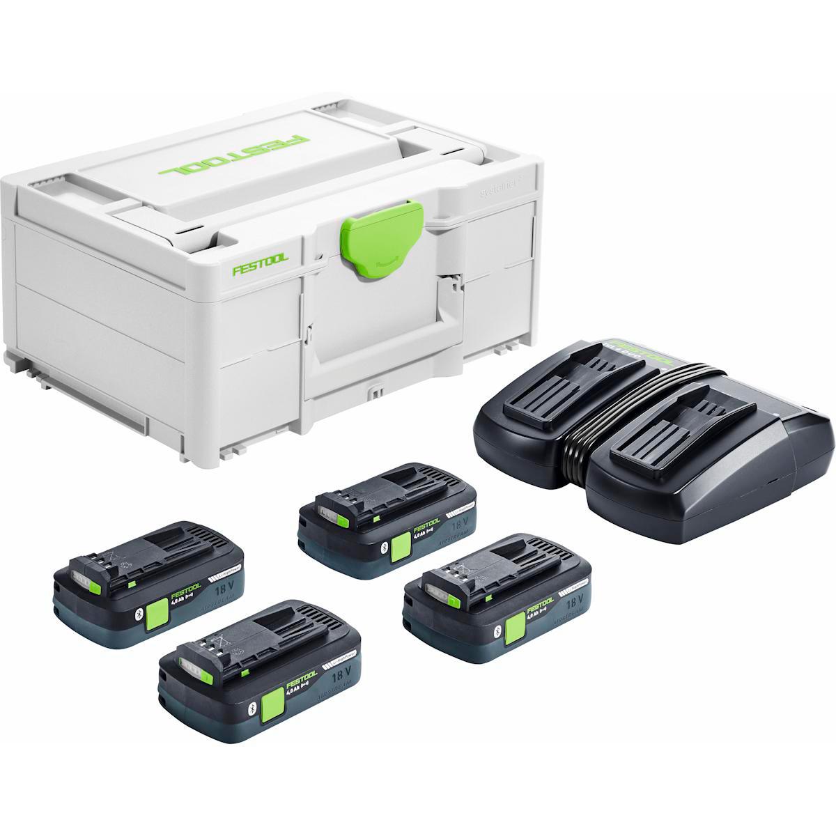 Laddpaket Festool 18V HighPower - LADDPAKET FESTOOL 577104 SYS 18V 4X4,0/TCL 6 DUO