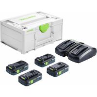 LADDPAKET FESTOOL 577104 SYS 18V 4X4,0/TCL 6 DUO