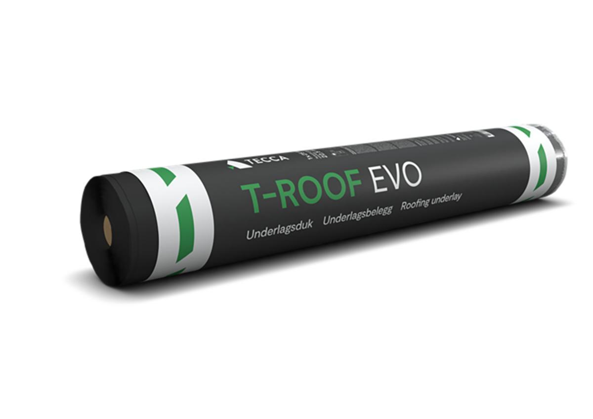 Underlagsduk, T-Roof EVO - UNDERLAGSTÄCKNING T-TAK EVO 25MX1.0M