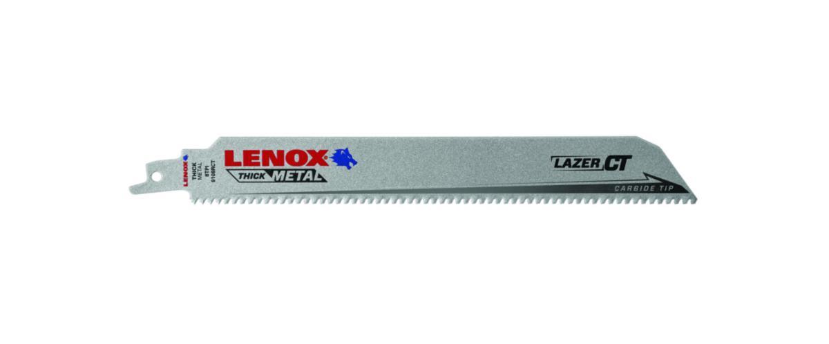 Tigersågblad Lenox Lazer CT för thick metal - TIGERSÅGBLAD LENOX 9108RCT 229MM 8T HM TÄNDER 1-PACK