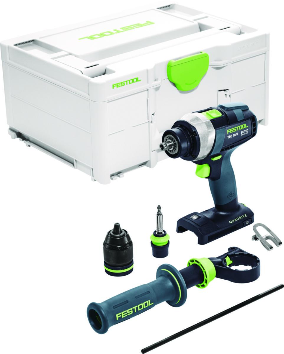 Skruvdragare Festool QUADRIVE TDC 18/4 I-Basic - SKRUVDRAGARE TDC 18/4 I-BASIC FESTOOL 575601