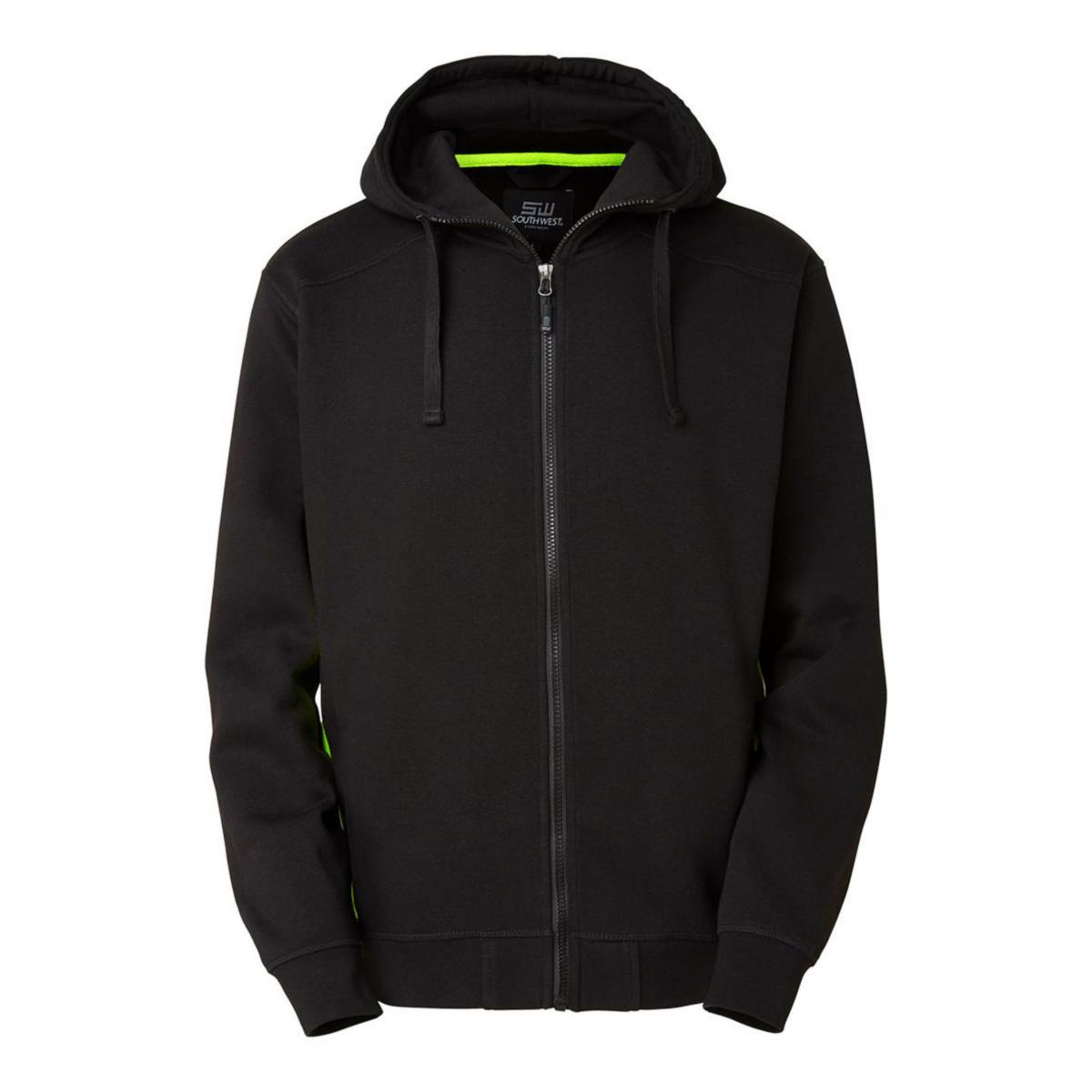 Huvtröja South West Franklin 225 - HOODIE ZIP FRANKLIN SV/GUL S SOUTH WEST 225-46-20