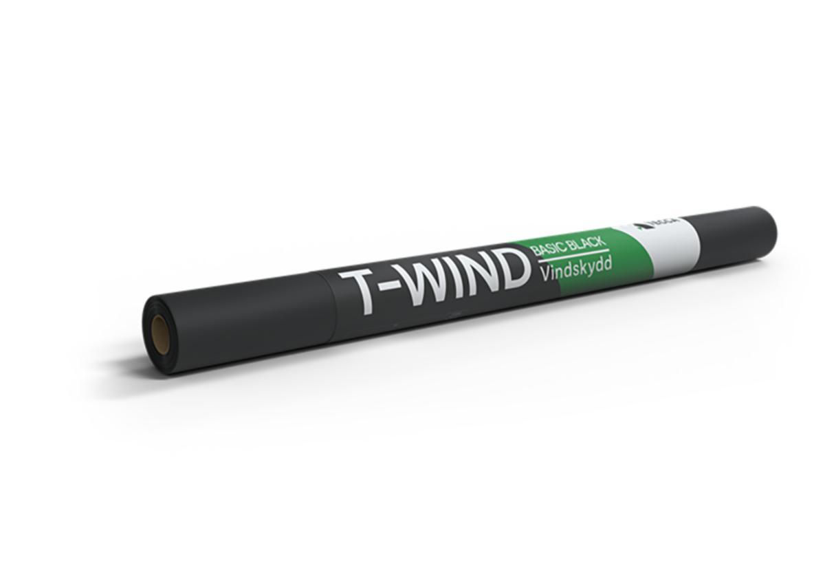 Vindskydd T-Wind Basic Svart - VINDSKYDD SVART 20M X 1.25M 1250MMX20MTR NON-WOWEN