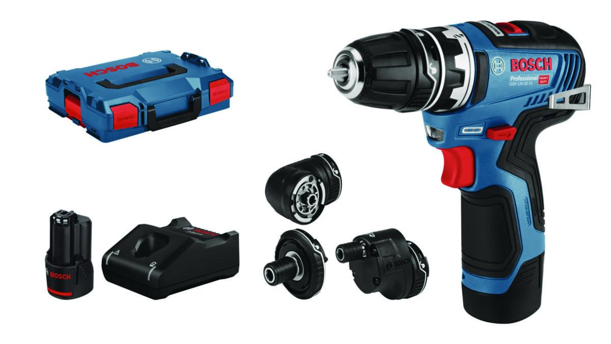 Skruvdragare Bosch GSR 12V-35 FC - SKRUVDRAGARE GSR 12V-35 FC 2X3AH 4XCHUCK BOSCH