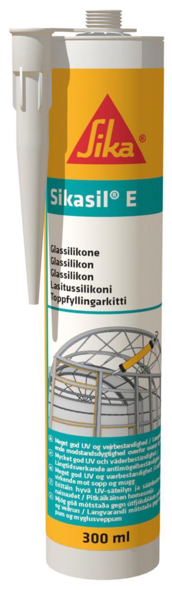 Fogmassa Bygg- och glassilikon Sikasil-E - FOGMASSA SIKASIL-E TRANSPARENT 300ML GLASSILIKON