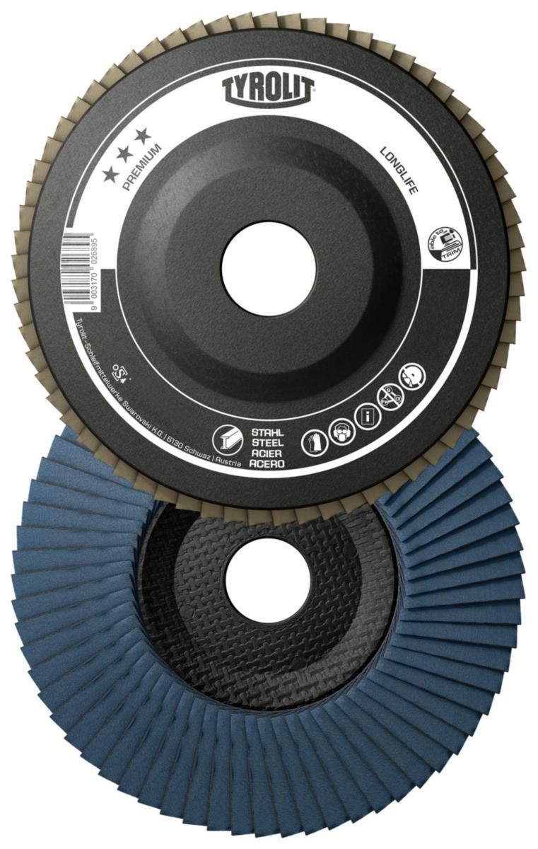 Lamellrondell Tyrolit Premium Stål Long Life - LAMELLRONDELL TYROLIT PRE STÅL 125X22.2 ZA80-B 28ELNF LONG LI