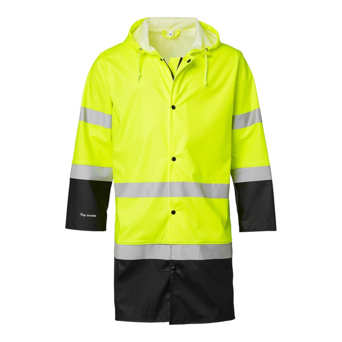 Regnrock Top Swede 181 - REGNROCK VARSEL GUL/SVART L TOPSWEDE 18109401506