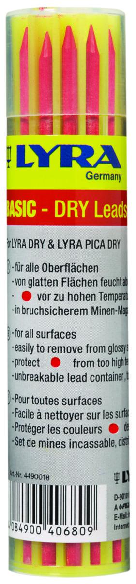Märkstift Lyra Dry färg - STIFT LYRA DRY RÖD 12-P