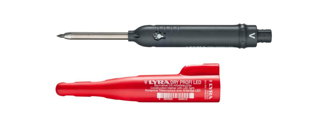 Djuphålsmärkare Lyra Dry LED Blister - STIFTPENNA LYRA DRY LED GRAFIT F DJUPHÅLSMÄRKNING SB
