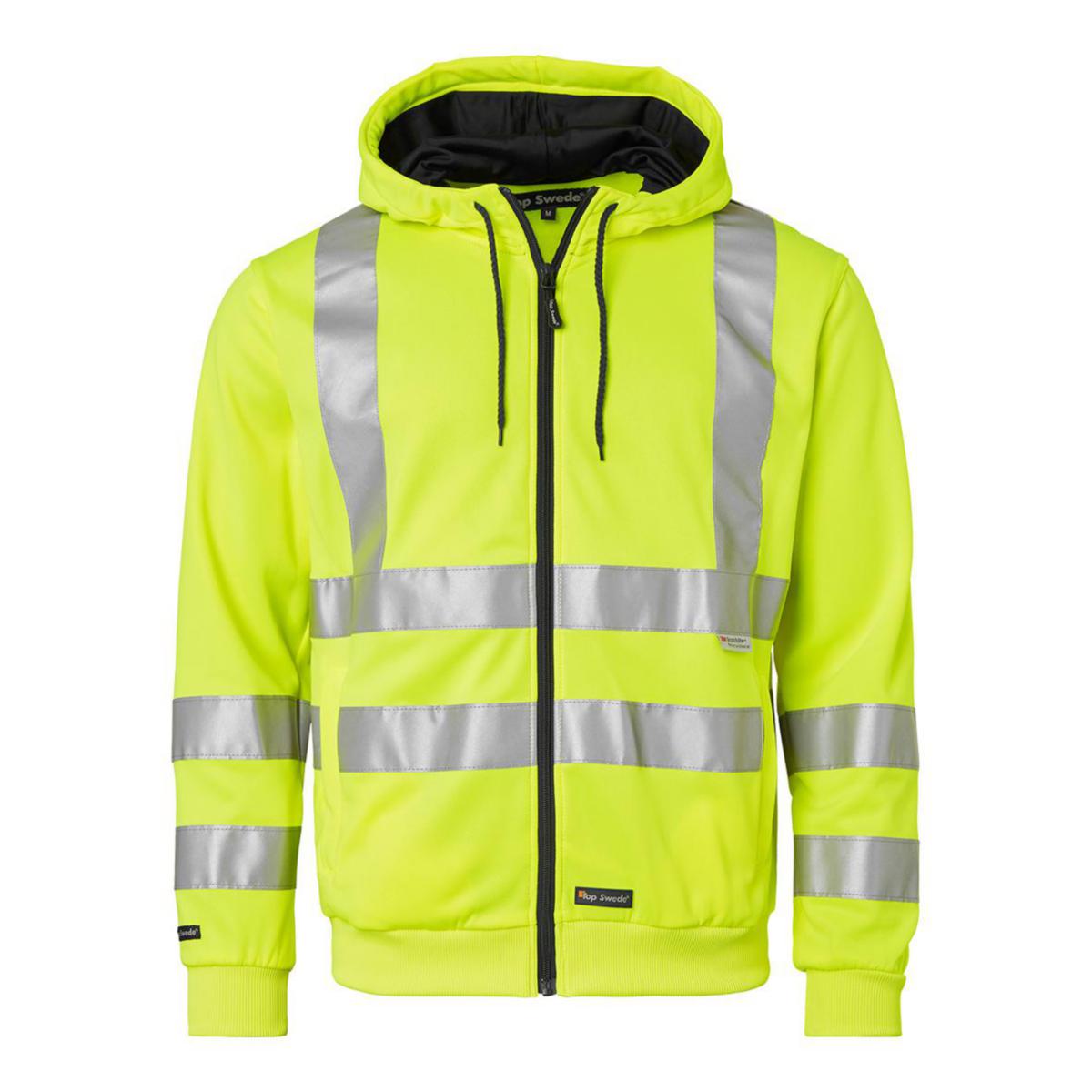 Hoodtröja zip Top Swede 4429 - HOODTRÖJA 4429 VARSELGUL L KLASS 3 TOPSWEDE 4429-10-06