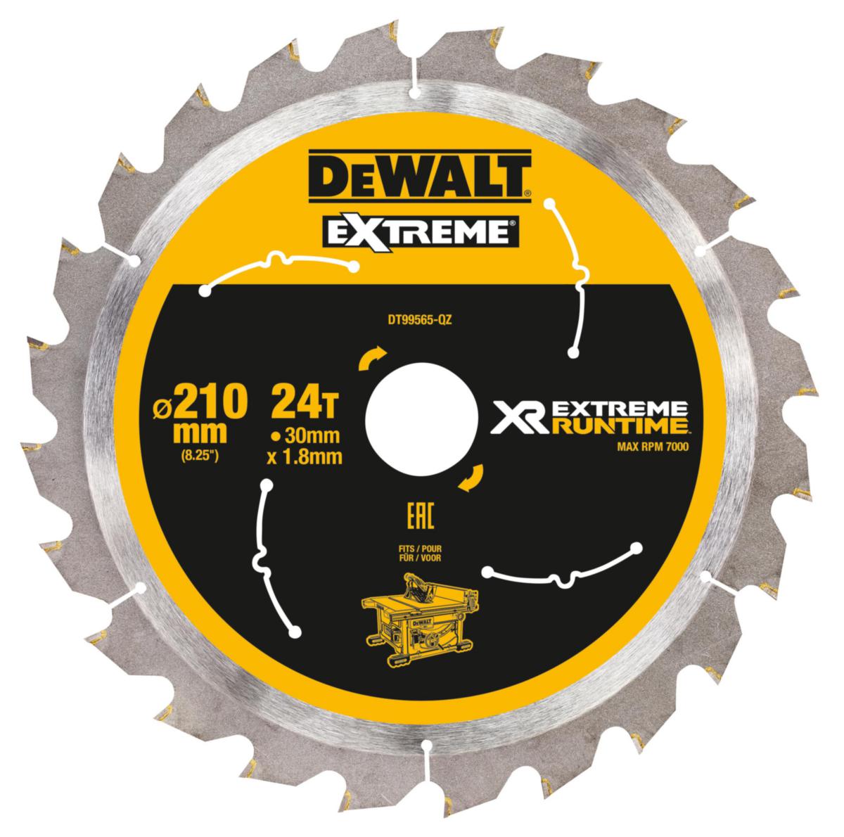 Cirkelsågklinga DEWALT XR - SÅGKLINGA 210X30 24T FLEXVOLT DEWALT DT99565-QZ