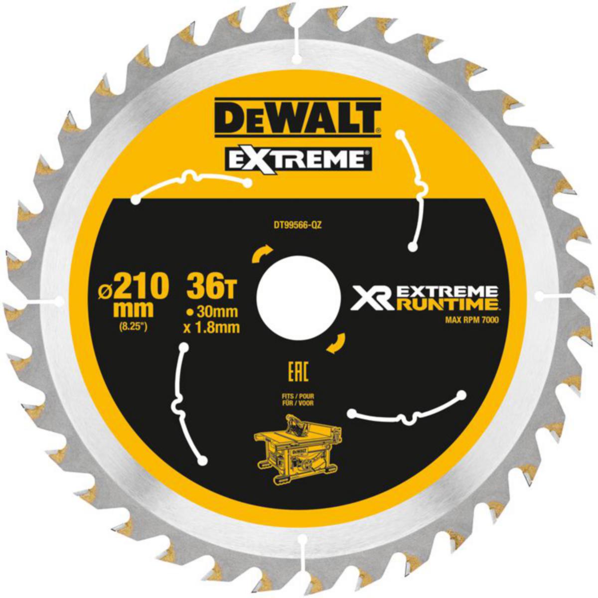 Cirkelsågklinga DEWALT XR - SÅGKLINGA 210X30 36T FLEXVOLT DEWALT DT99566-QZ